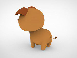 Cartoon Bear v001 3D Model