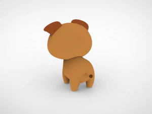 Urso de desenho animado v001 Modelo 3D