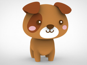 Cartoon Bear v001 3D Model