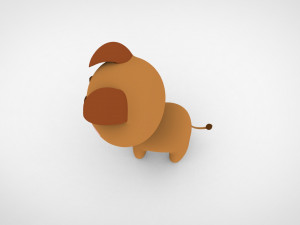 Cartoon Bear v001 3D Model