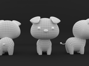 Cartoon Bear v001 3D Model