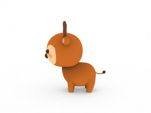 Cartoon Deer v001 Modelo 3D
