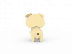 Cartoon Dog v001 Modèle 3D