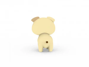 Cartoon Dog v001 3D Model
