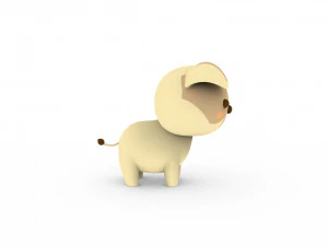 Cartoon Dog v001 3D Model