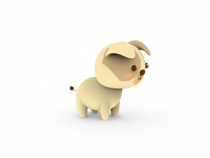 Cartoon Dog v001 Modèle 3D