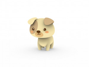 Cartoon Dog v001 Modèle 3D