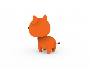 Cartoon Fox v001 Modelo 3D