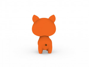 Cartoon Fox v001 Modelo 3D