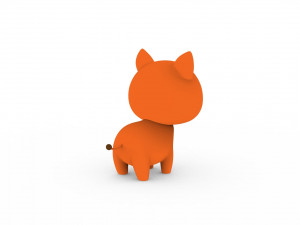 Cartoon Fox v001 Modelo 3D