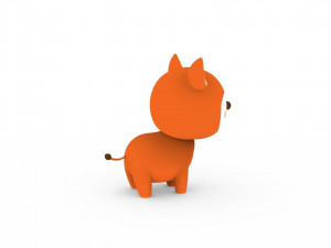 Cartoon Fox v001 Modelo 3D