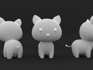 Cartoon Fox v001 Modelo 3D
