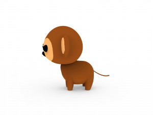 Cartoon Monkey v001 3D Model
