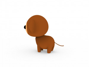 Cartoon Monkey v001 3D Model