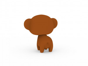 Cartoon Monkey v001 3D Model