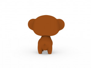 Cartoon Monkey v001 3D Model