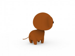 Cartoon Monkey v001 3D Model