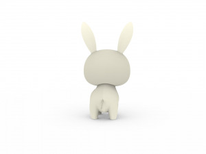 Cartoon Rabbit v001 3D Model
