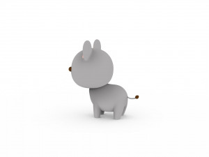 Cartoon Rat v001 3Dモデル