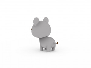 Cartoon Rat v001 3Dモデル