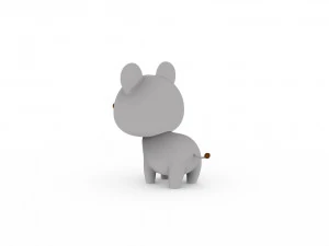 Cartoon Rat v001 3D Model