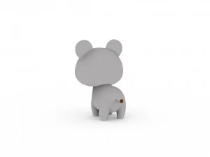Cartoon Rat v001 3D Model