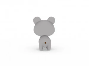 Cartoon Rat v001 3D Model