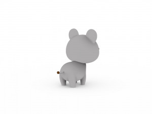 Cartoon Rat v001 3Dモデル