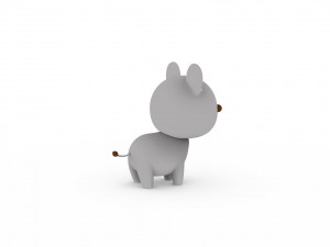 Cartoon Rat v001 3Dモデル