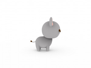 Cartoon Rat v001 3Dモデル
