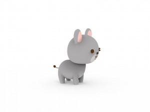 Cartoon Rat v001 3Dモデル