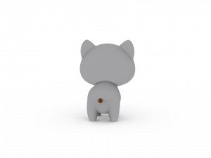 Cartoon Ratel v001 Model 3D