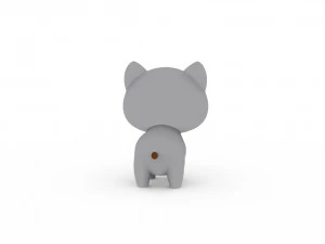 Cartoon Ratel v001 3D Model