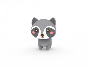 Cartoon Ratel v001 3D Model