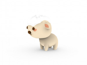 Cartoon Sheep v001 3D 模型