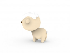 Cartoon Sheep v001 3D 模型