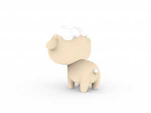 Cartoon Sheep v001 3D 模型