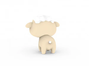Cartoon Sheep v001 3D Model