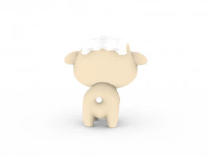 Cartoon Sheep v001 3D Model
