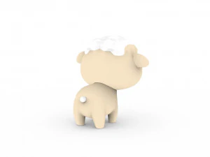 Cartoon Sheep v001 3D Model