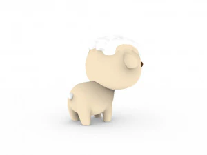 Cartoon Sheep v001 3D Model