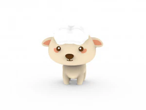 Cartoon Sheep v001 3D Model