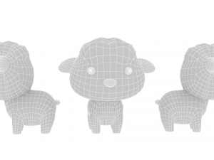 Cartoon Sheep v001 3D 模型