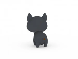 Cartoon Wolf v001 3D Model