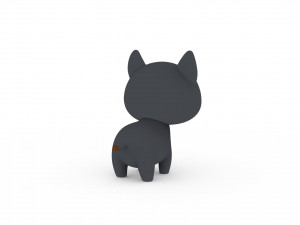 Cartoon Wolf v001 Modello 3D