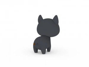 Cartoon Wolf v001 3D Model