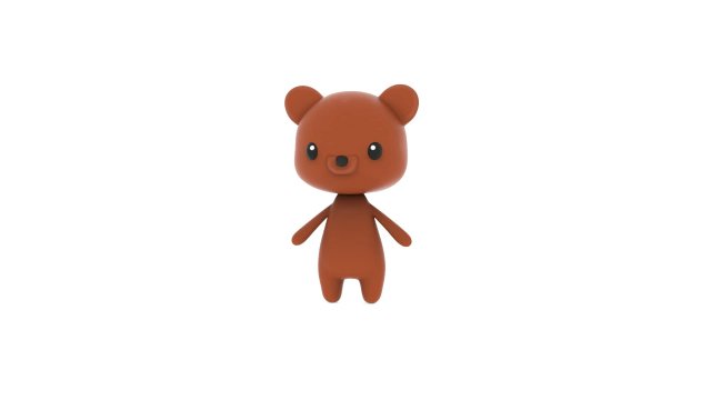 Cartoon Bear v002 3D Modelo 3D .c4d .max .obj .3ds .fbx .stl .blend 