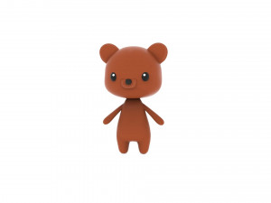 Cartoon Bear v002 3D Model 3D