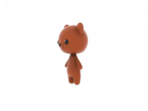 Cartoon Bear v002 3D 3D Model