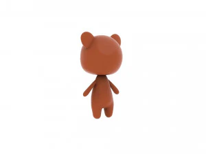 Cartoon Bear v002 3D 3D Model